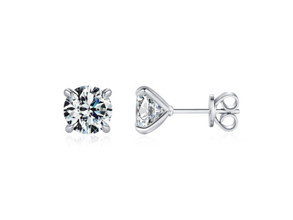 Strieborné náušnice MOISSANITE od Olivie.