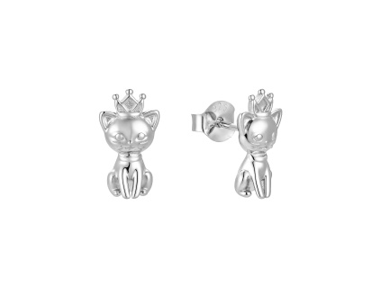 Strieborné náušnice MAČKA od Olivie.