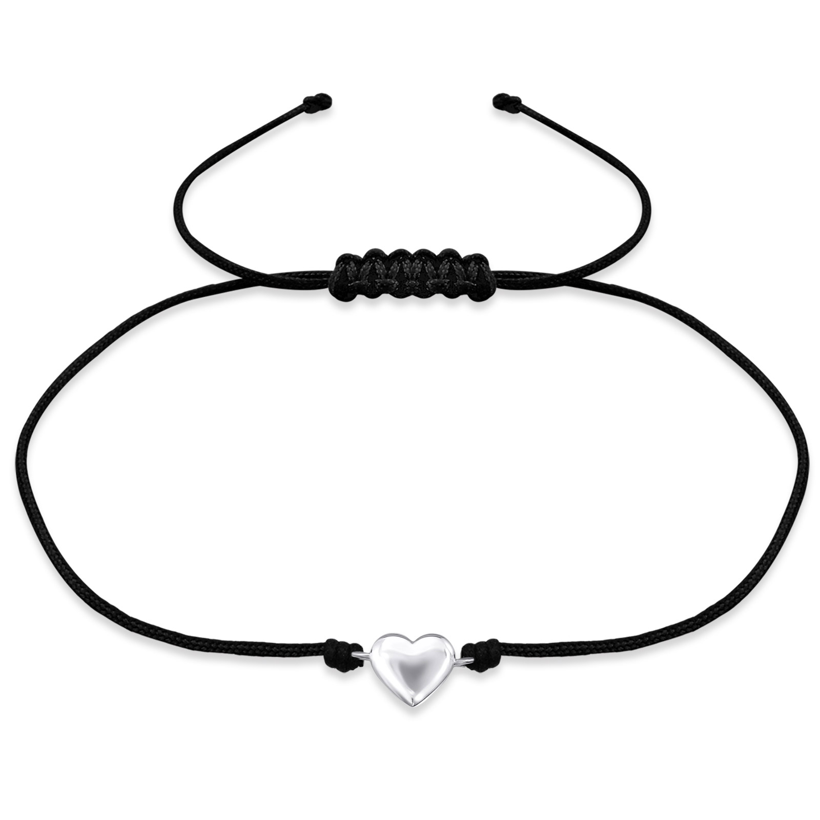E-shop Olivie Povrázkový náramok SRDCE 2214 Ag 925; ≤0,45 g.