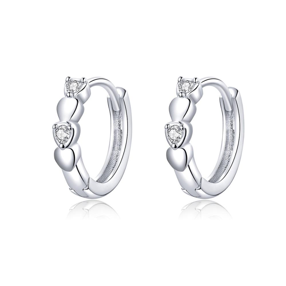 E-shop Olivie Strieborné náušnice SRDCE 3775 Ag 925; ≤1,4 g