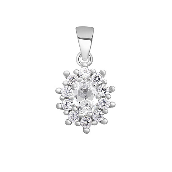 E-shop Olivie Strieborný zirkonový prívesok 3965 Ag 925; ≤1,6 g
