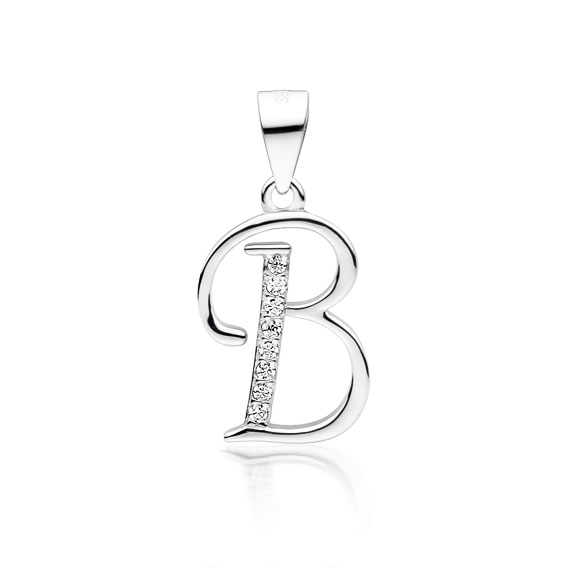 E-shop Olivie PÍSMENO B strieborný prívesok 4083 Ag 925; ≤1 g.
