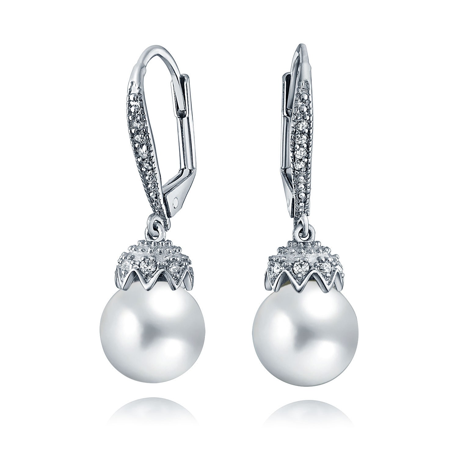 E-shop Olivie Perlové strieborné náušnice 4875 Ag 925; ≤5,9 g.
