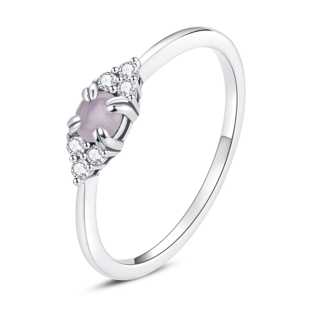 E-shop Olivie Strieborný prstienok PINK 5370 Velikost prstenů: 6 (EÚ: 51 – 53) Ag 925; ≤1,1 g.
