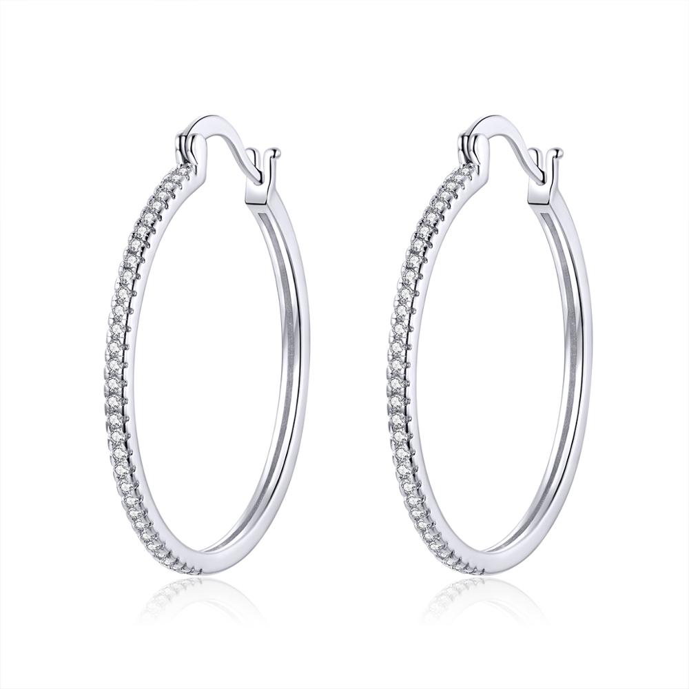E-shop Olivie Strieborné náušnice 4cm KRUHY 5383 Ag 925; ≤4,7 g.