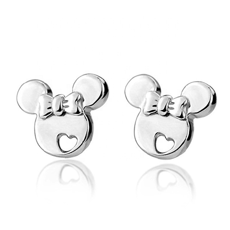 E-shop Olivie Strieborné náušnice MOUSE 5521 Ag 925; ≤0,5 g.