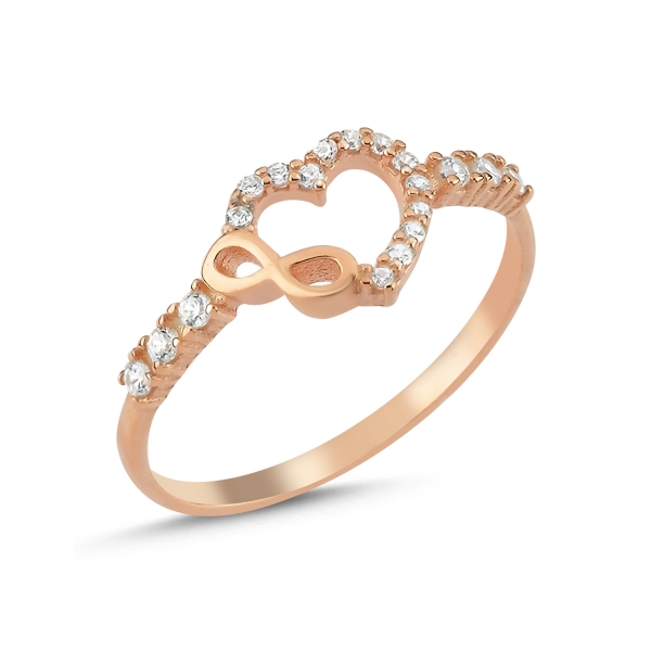 E-shop Olivie Strieborný prsteň NEKONEČNÁ LÁSKA ROSE 7138 Veľkosť prsteňov: 5 (EÚ: 49 – 50) Ag 925; ≤1 g.