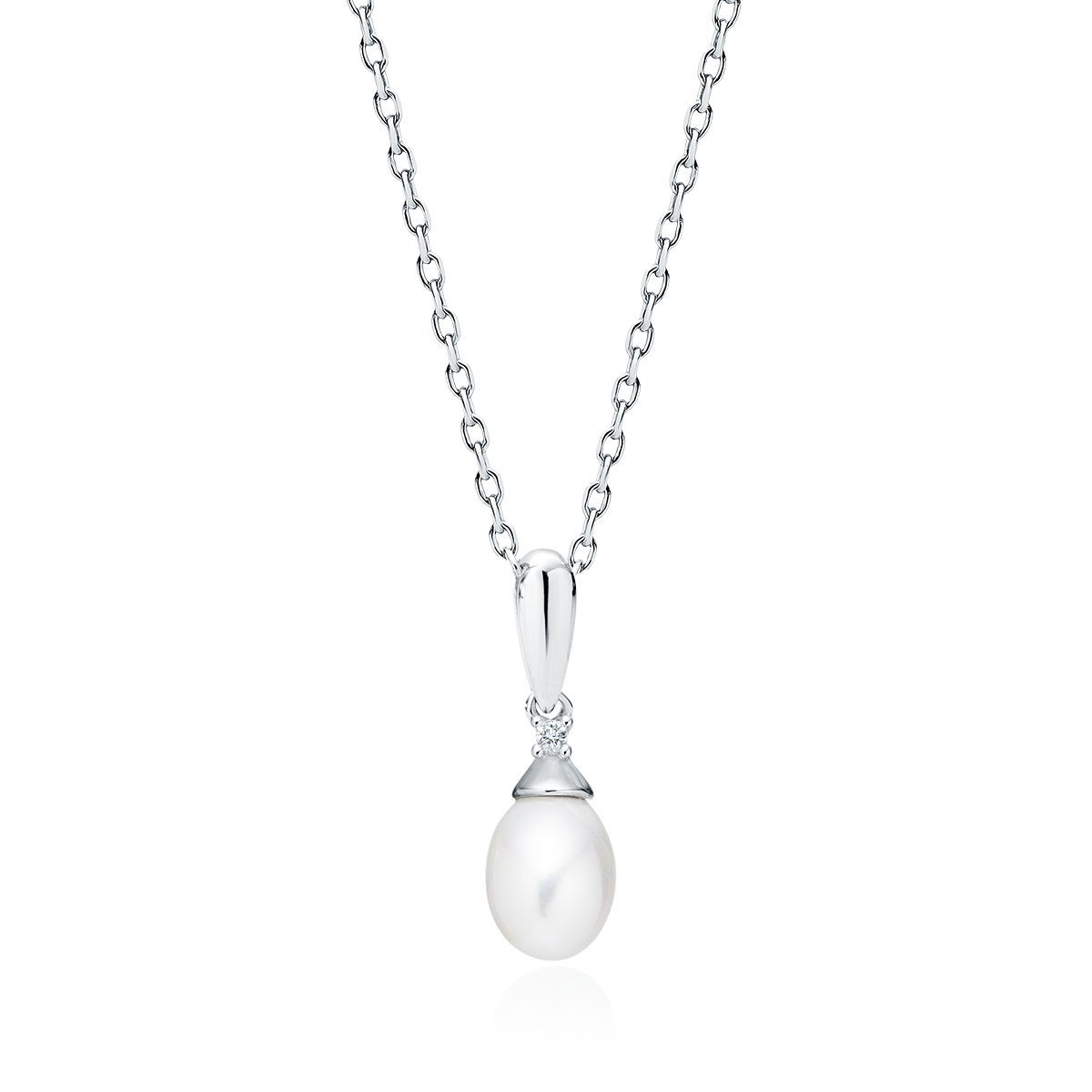 E-shop Olivie Strieborný náhrdelník PERLA 7411 Ag 925; ≤2 g.