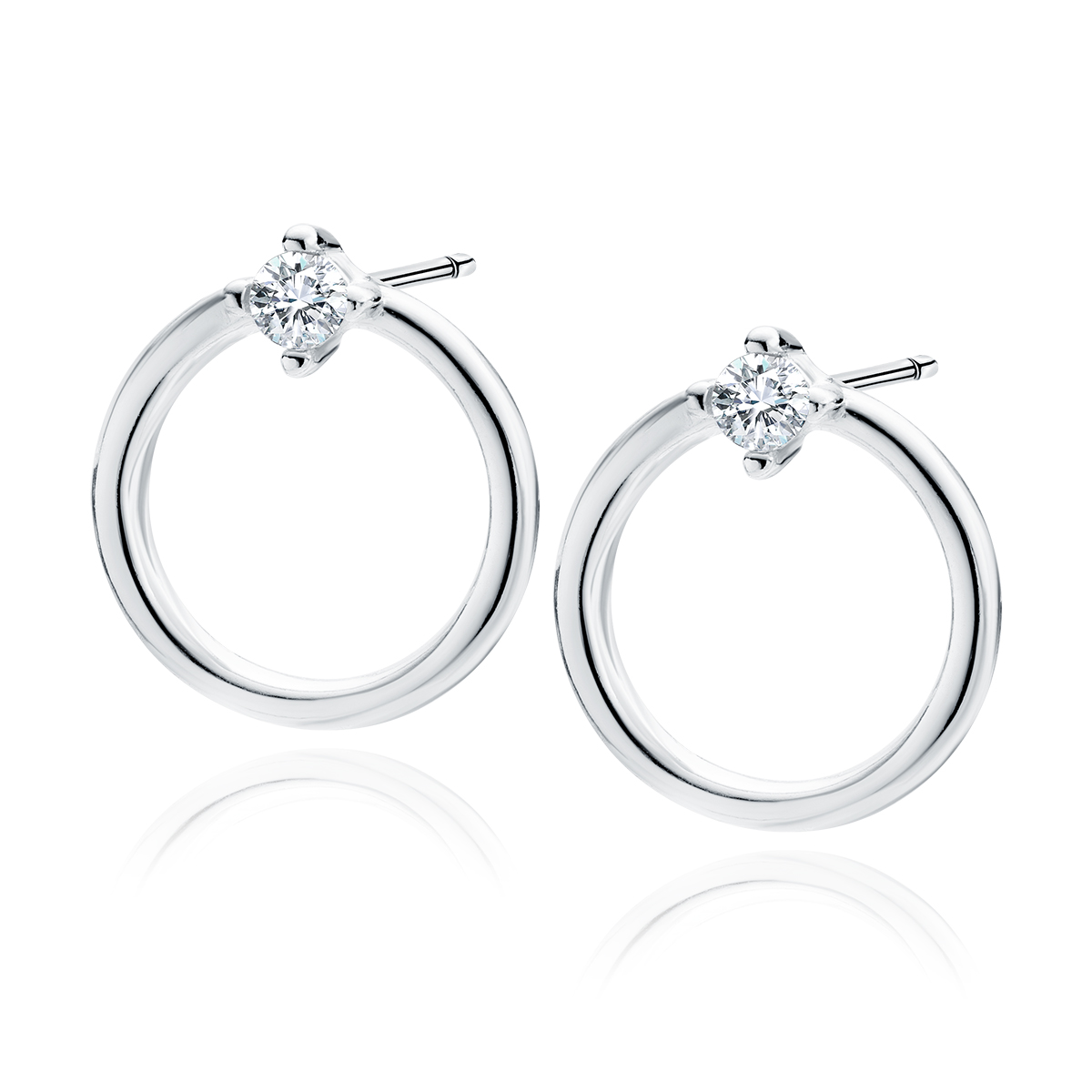 E-shop Olivie Strieborné náušnice KRUH 7516 Ag 925; ≤1 g.