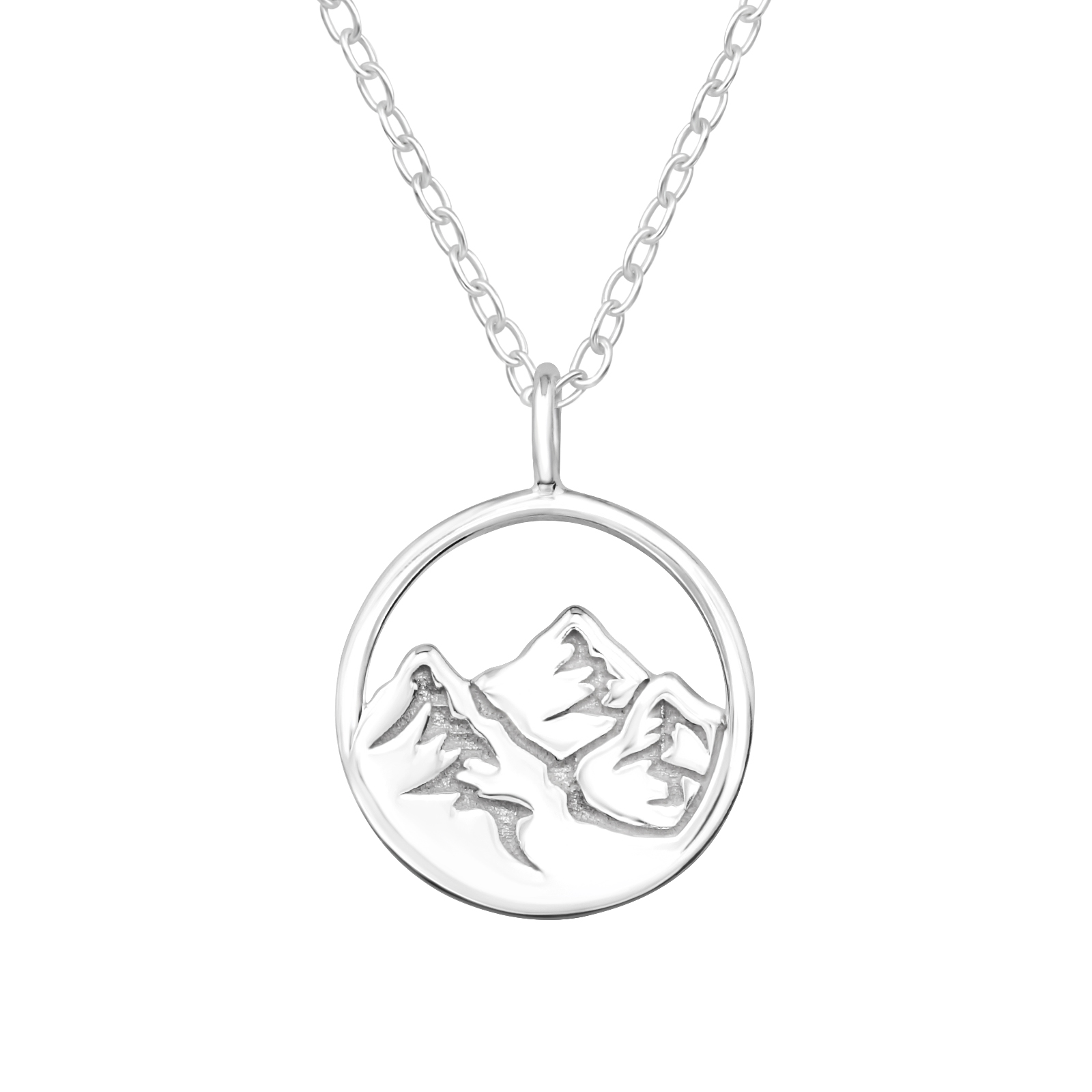 E-shop Olivie Strieborný náhrdelník SILVER MOUNTAIN 7664 Ag 925; ≤1,3 g.