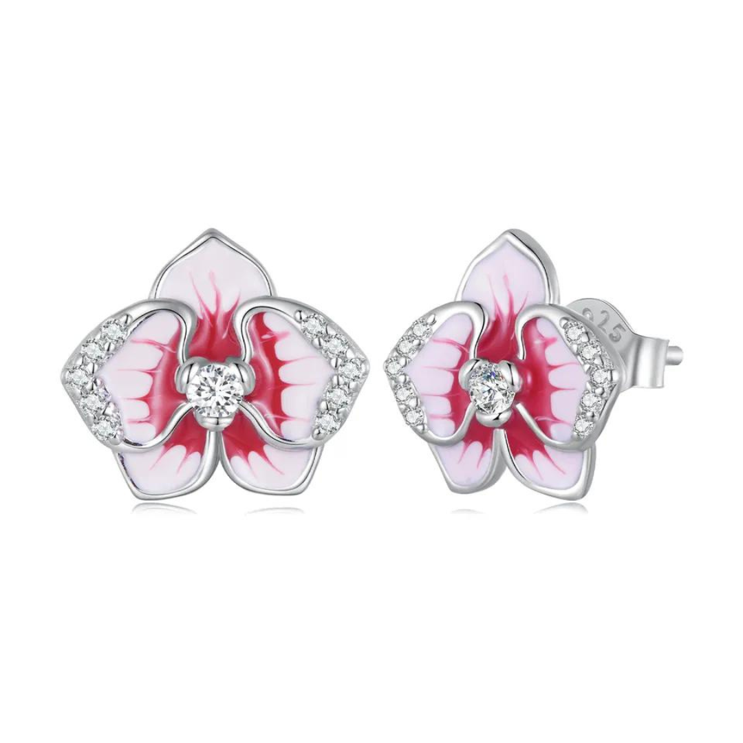E-shop Olivie Strieborné náušnice ORCHIDEJ 7746 Ag 925; ≤1,8 g.