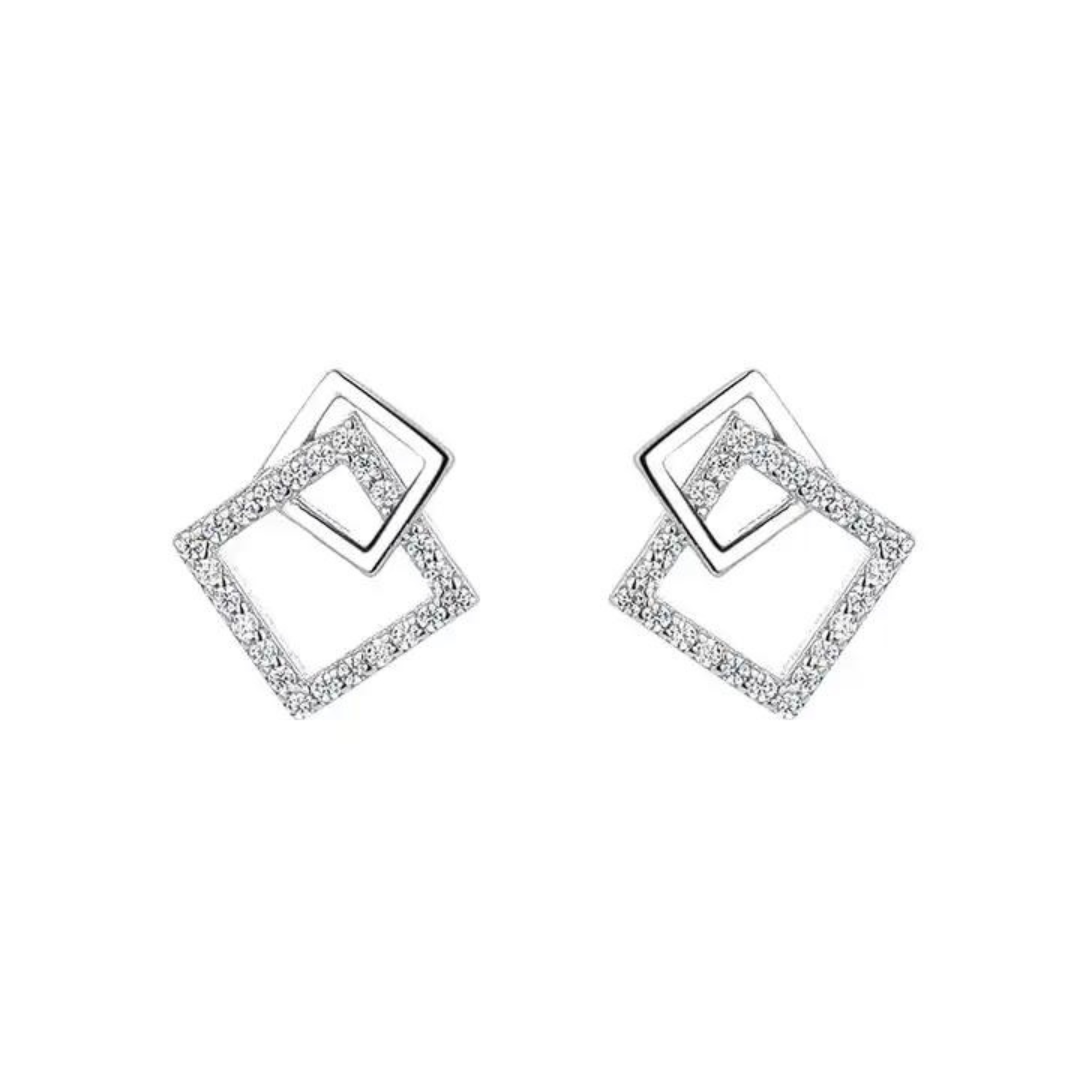 E-shop Olivie Strieborné geometrické náušnice 8388 Ag 925; ≤0,85 g.