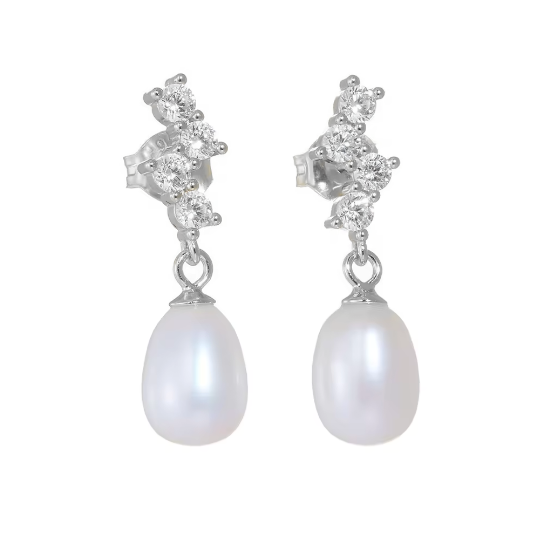 E-shop Olivie Strieborné náušnice PERLA 8704 Ag 925; ≤2,4 g.
