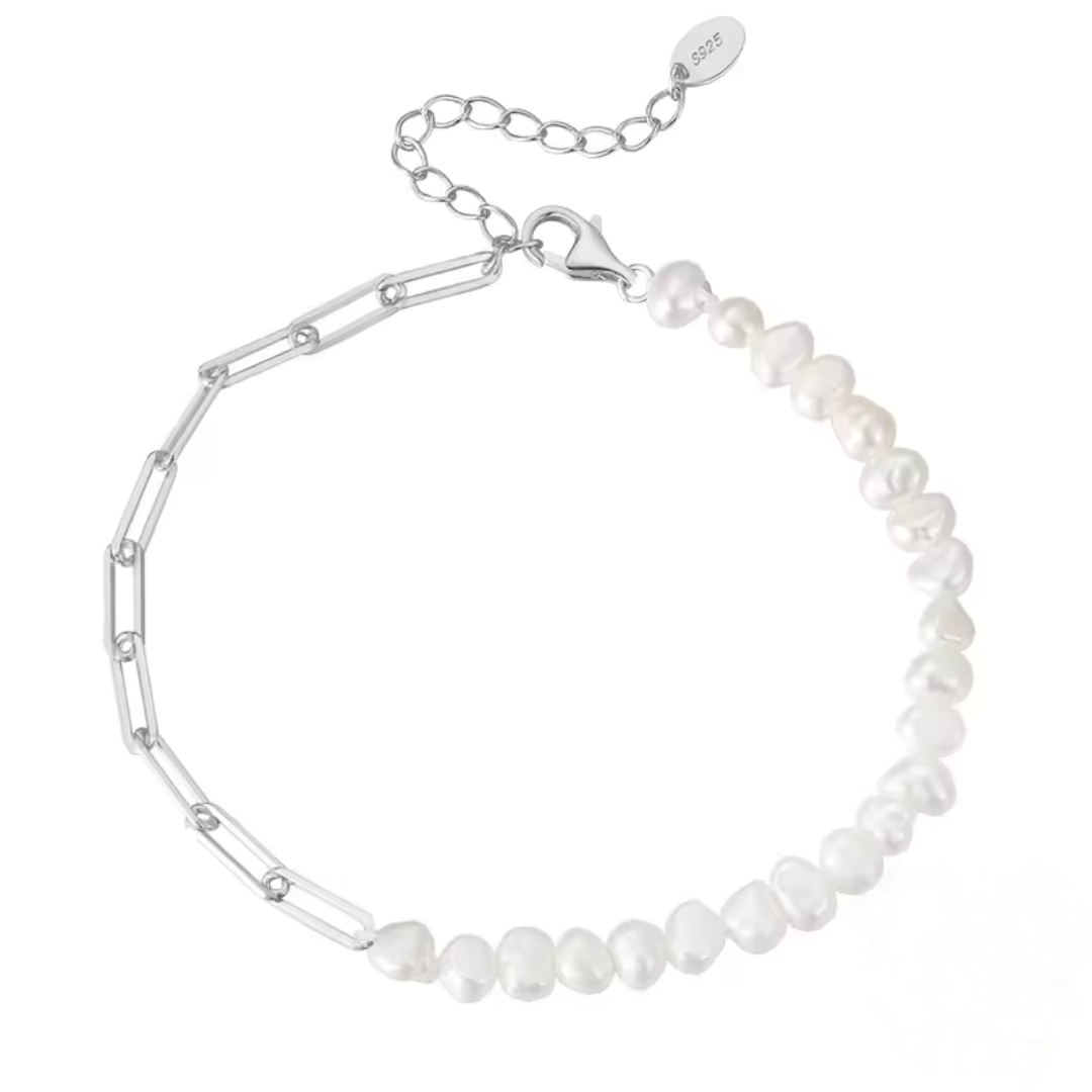 E-shop Olivie Strieborný perlový náramok 8722 Ag 925; ≤4,7 g.