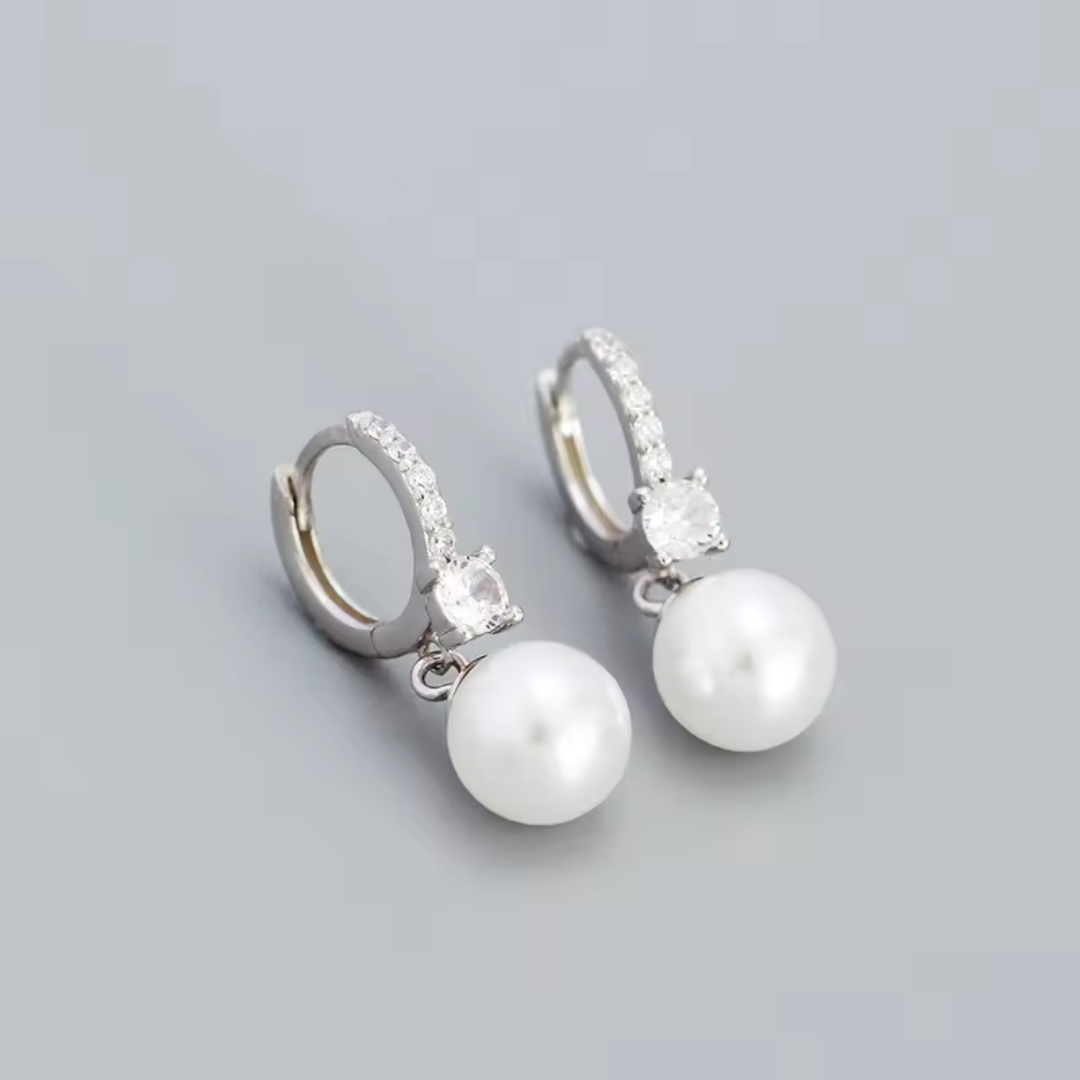 E-shop Olivie Strieborné náušnice s perlou 8724 Ag 925; ≤2,0 g.