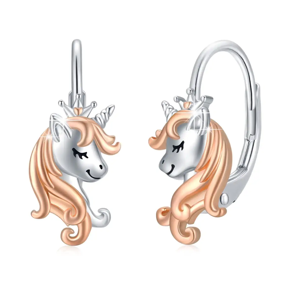 E-shop Olivie Strieborné náušnice JEDNOROŽEC 9220 Ag 925; ≤2,5 g.