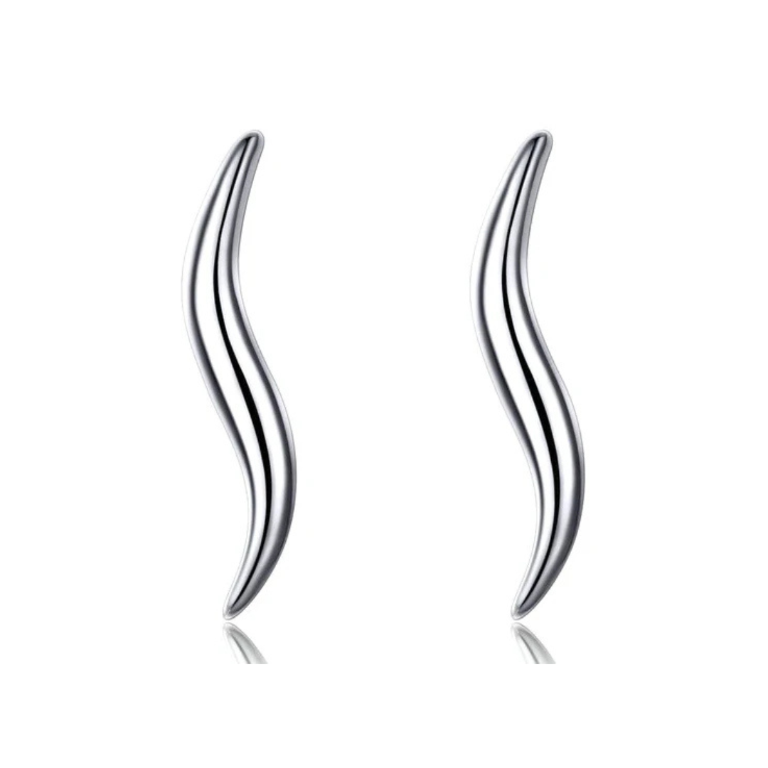 E-shop Olivie Strieborné náušnice VLNKA 9230 Ag 925; ≤0,8 g.