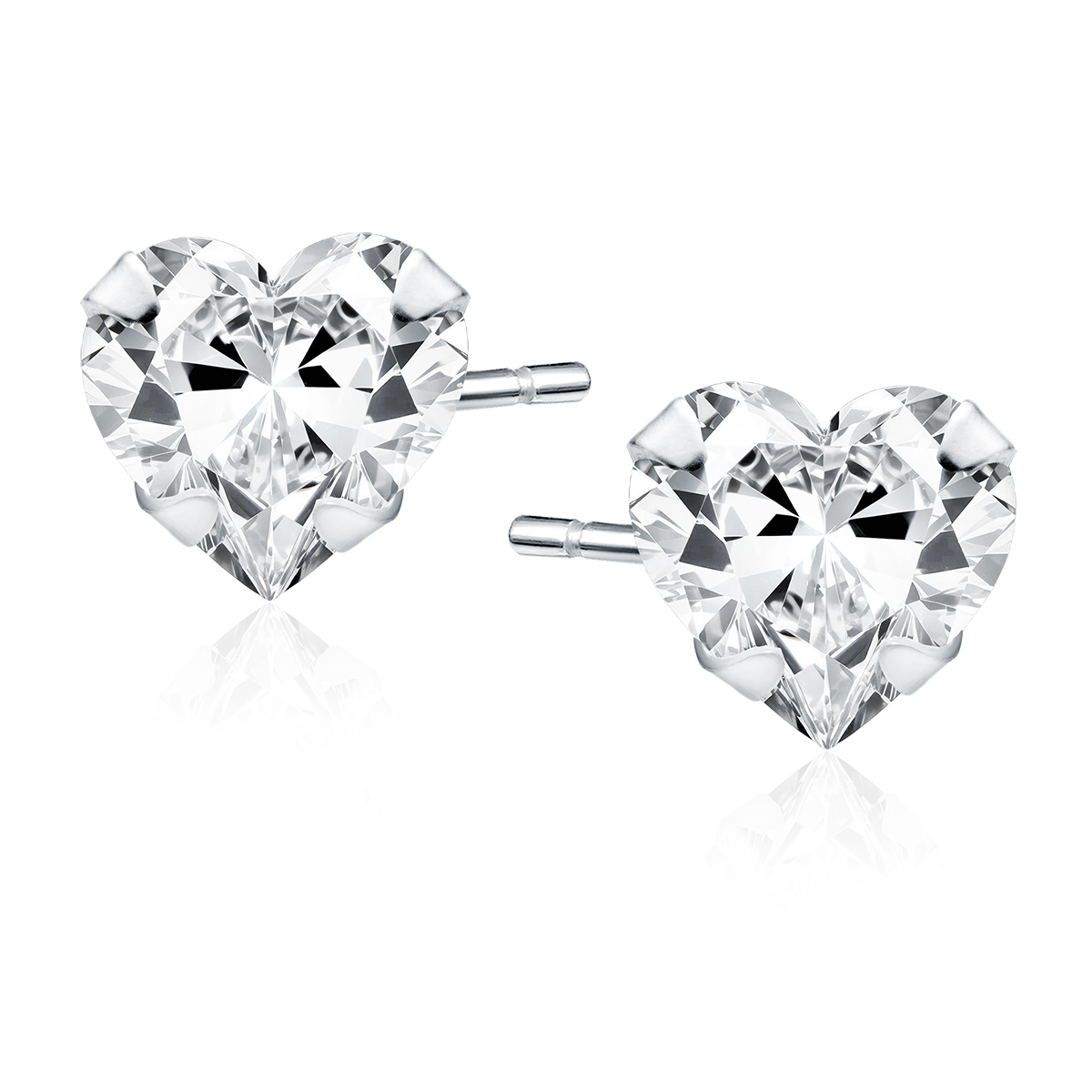 E-shop Olivie Stříbrné náušnice 5 mm SRDCE 9512 Ag 925; ≤0,6 g.