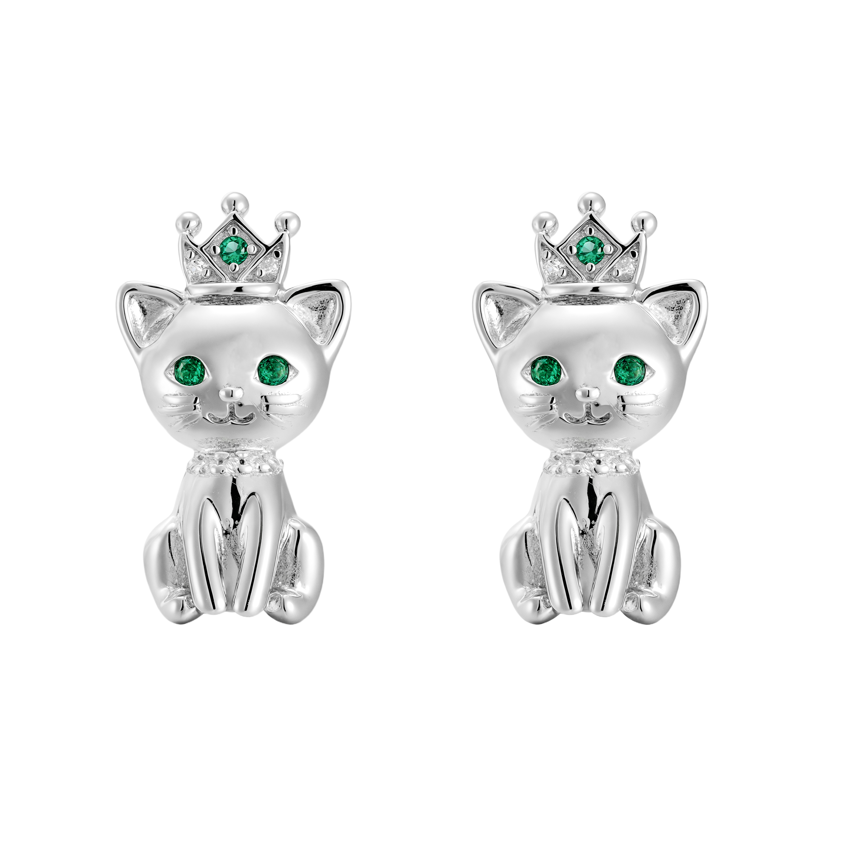 E-shop Olivie Strieborné náušnice MAČKA 9658 Ag 925; ≤6,8 g.
