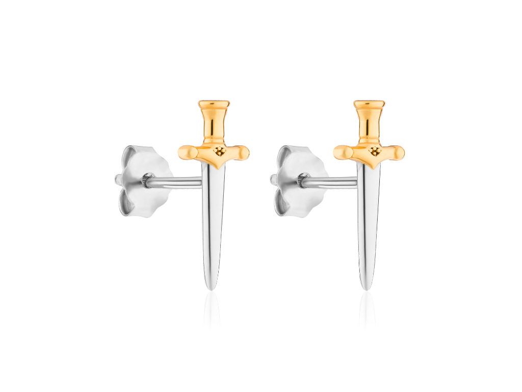 E-shop Olivie Strieborné náušnice MEČ 9796 Ag 925; ≤0,5 g.