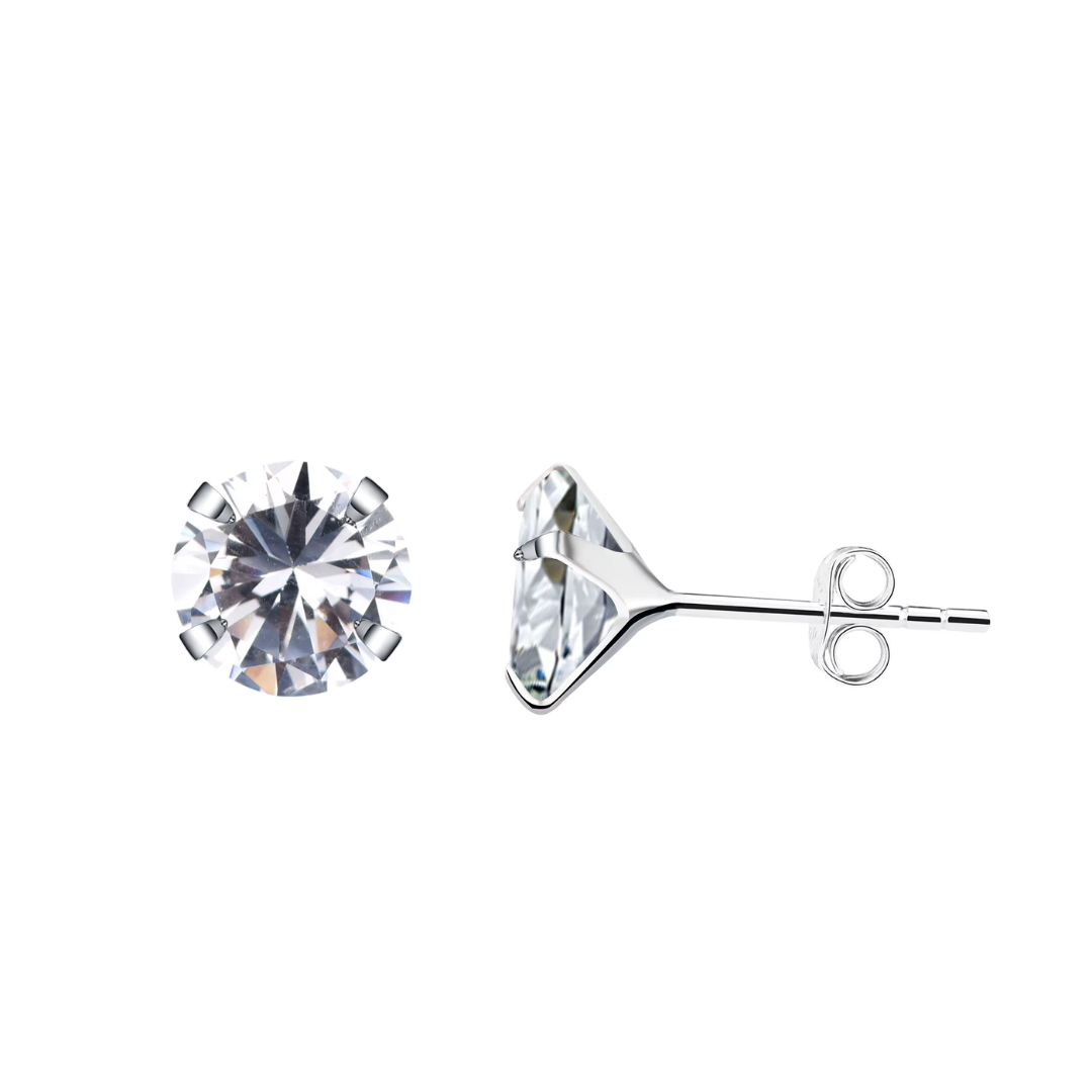 E-shop Olivie Strieborné náušnice ČÍRE 9972 Průměr: 8mm Ag 925; ≤0,3 g.