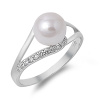 6249 stribrny prsten sladkovodni perla