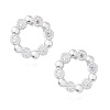 Strieborné náušnice KRUH so zirkónmi od Olivie.