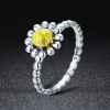 9486 5 stribrny prsten slunecny kvet