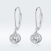 Strieborné náušnice so zirkónom