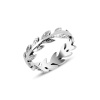 13598 stribrny prstynek listky z ruzi