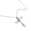 OLIVIE Strieborný ANJELSKÝ KRÍŽIK SO SRDIEČKOM