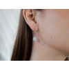 Strieborné visiace náušnice KAPKA od OLIVIE