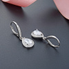 Strieborné náušnice KVAPKA