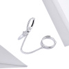 Strieborné krúžky na retiazke 1 ks