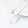 Strieborný náhrdelník SRDCE so zirkónmi