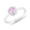 Detský prstienok RUŽOVÝ ZIRKÓN nastaviteľný od OLIVIE