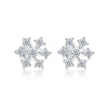 Strieborné náušnice SNEHOVÁ VLOČKA od OLIVIE