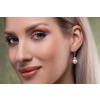 Perlové strieborné luxusné visiace náušnice od OLIVIE - Táňa Bystroňová