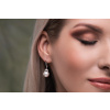 Perlové strieborné luxusné visiace náušnice od OLIVIE - Táňa Bystroňová