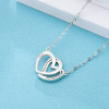 Strieborný náhrdelník SPOJENÉ SRDCE