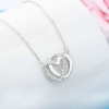 Strieborný náhrdelník SPOJENÉ SRDCE