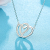 Strieborný náhrdelník SPOJENÉ SRDCE