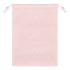 18781 ruzovy sametovy pytlik na sperky s logem olivie