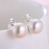 Strieborné náušnice 8mm SLADKOVODNÉ PERLY od OLIVIE.cz