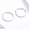 Strieborné náušnice 4cm KRUHY od OLIVIE.cz