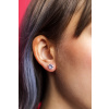 Strieborné 7mm náušnice na skrutku MIA so zirkónom kúpite jedine u OLIVIE.cz.