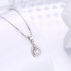 Strieborný náhrdelník KVAPKA