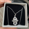 Strieborný náhrdelník HAMSA z e-shopu OLIVIE.cz