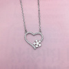 Strieborný náhrdelník ZIMNÁ LÁSKA - srdiečko so snehovou vločkou kúpite u OLIVIE.cz