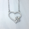 Strieborný náhrdelník ZIMNÁ LÁSKA - srdiečko so snehovou vločkou kúpite u OLIVIE.cz
